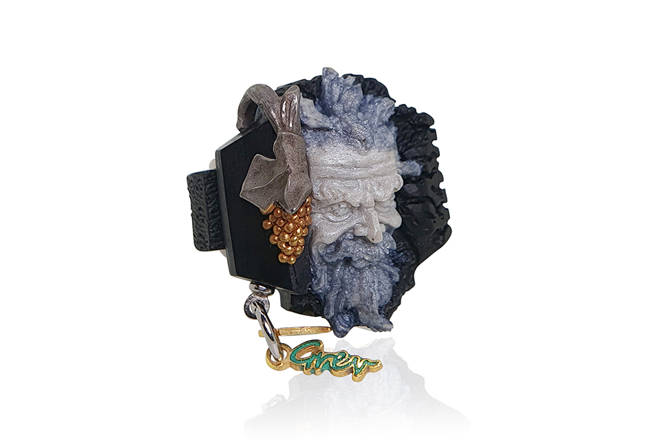 Bacchus-Dionysus Ring Gold & Silver - Grev Handmade